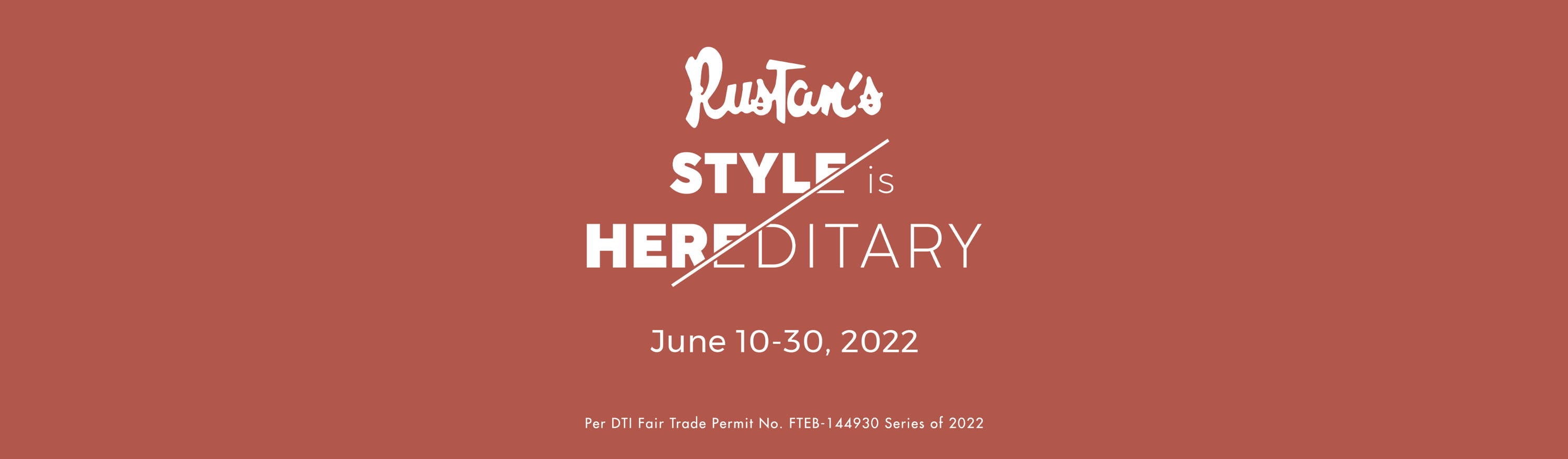 Style is Hereditary: Men's Month Online Promos