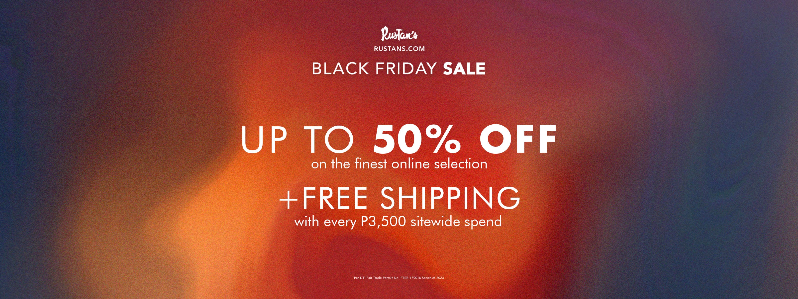 Rustans.com Black Friday Sale 2023