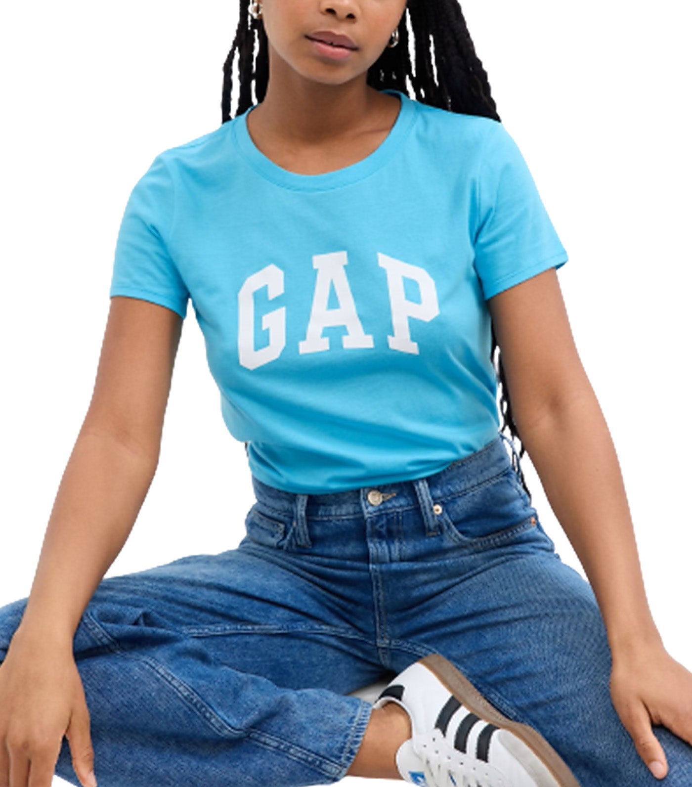 Classic Logo Tee Atlantis Blue