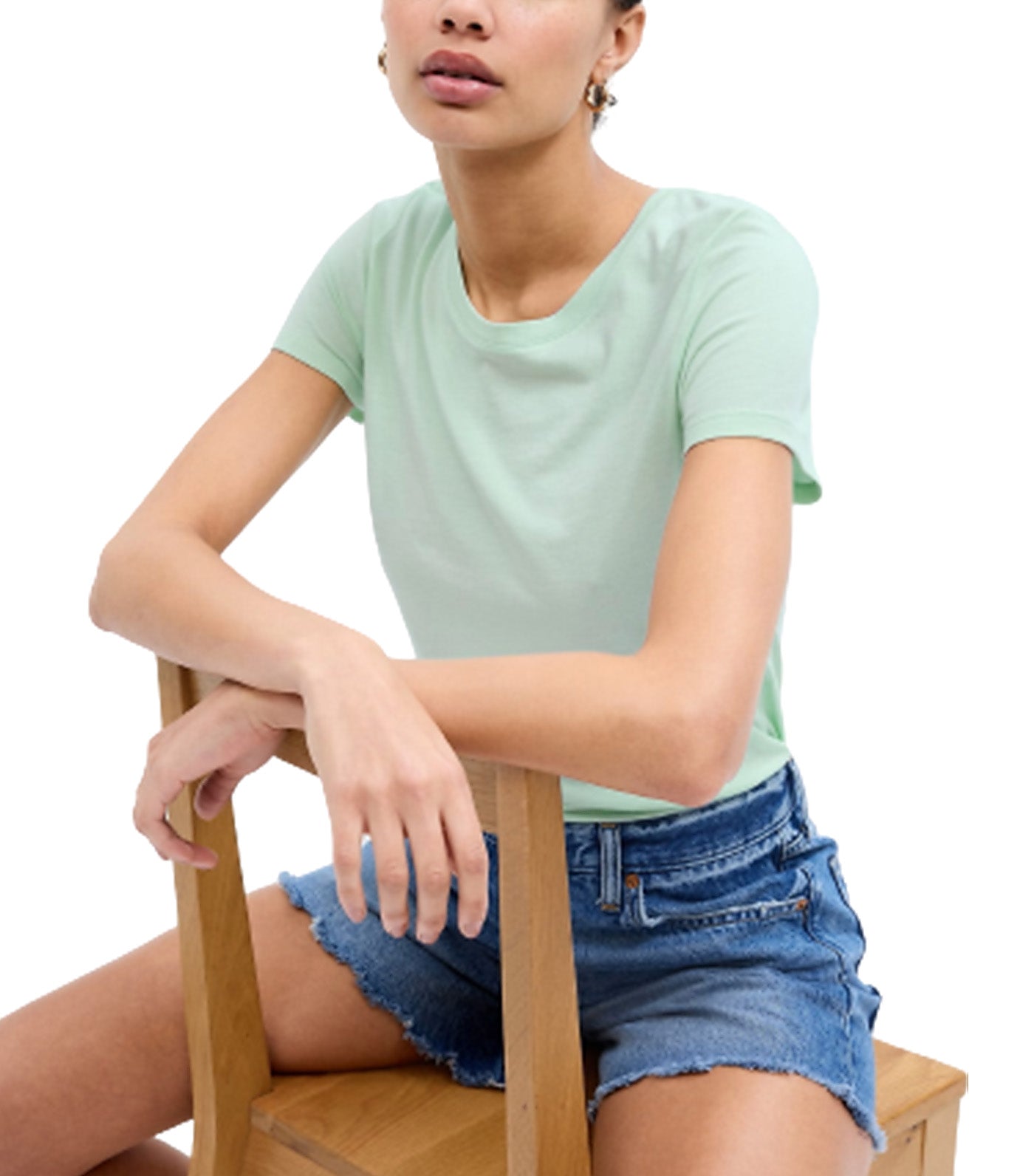 Favorite Crewneck T-Shirt Rainshower 389