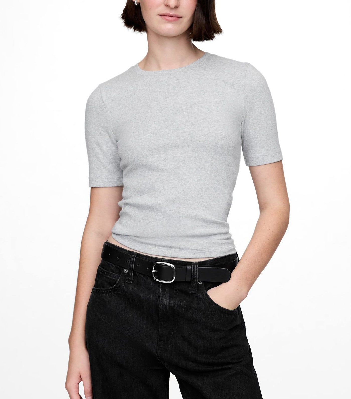 Modern Crewneck T-Shirt Gray Heather