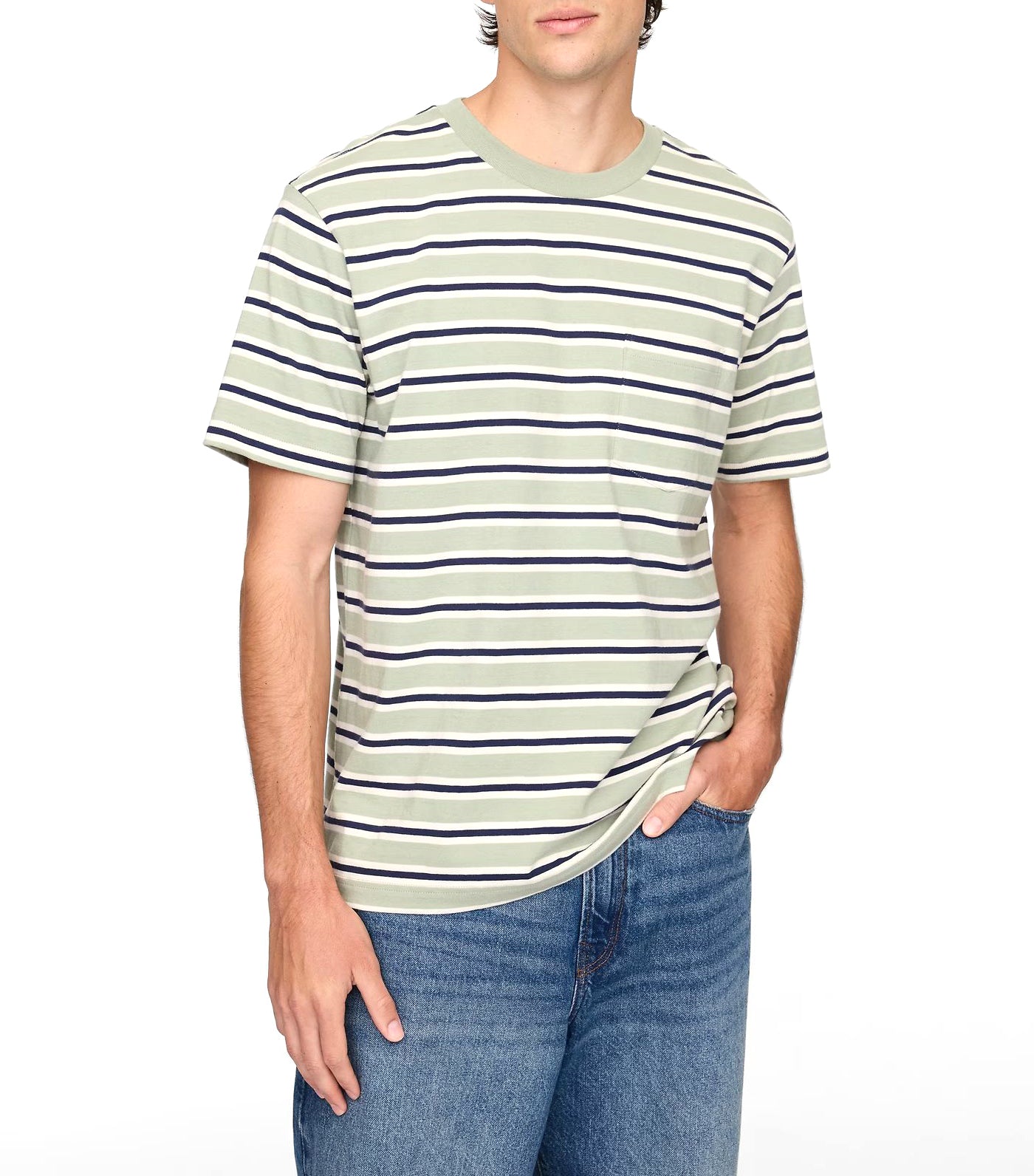 Stripe Original Pocket T-Shirt Desert Sage