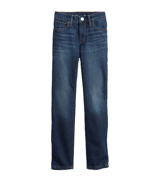 Kids Girlfriend Jeans with Washwell Dark Wash