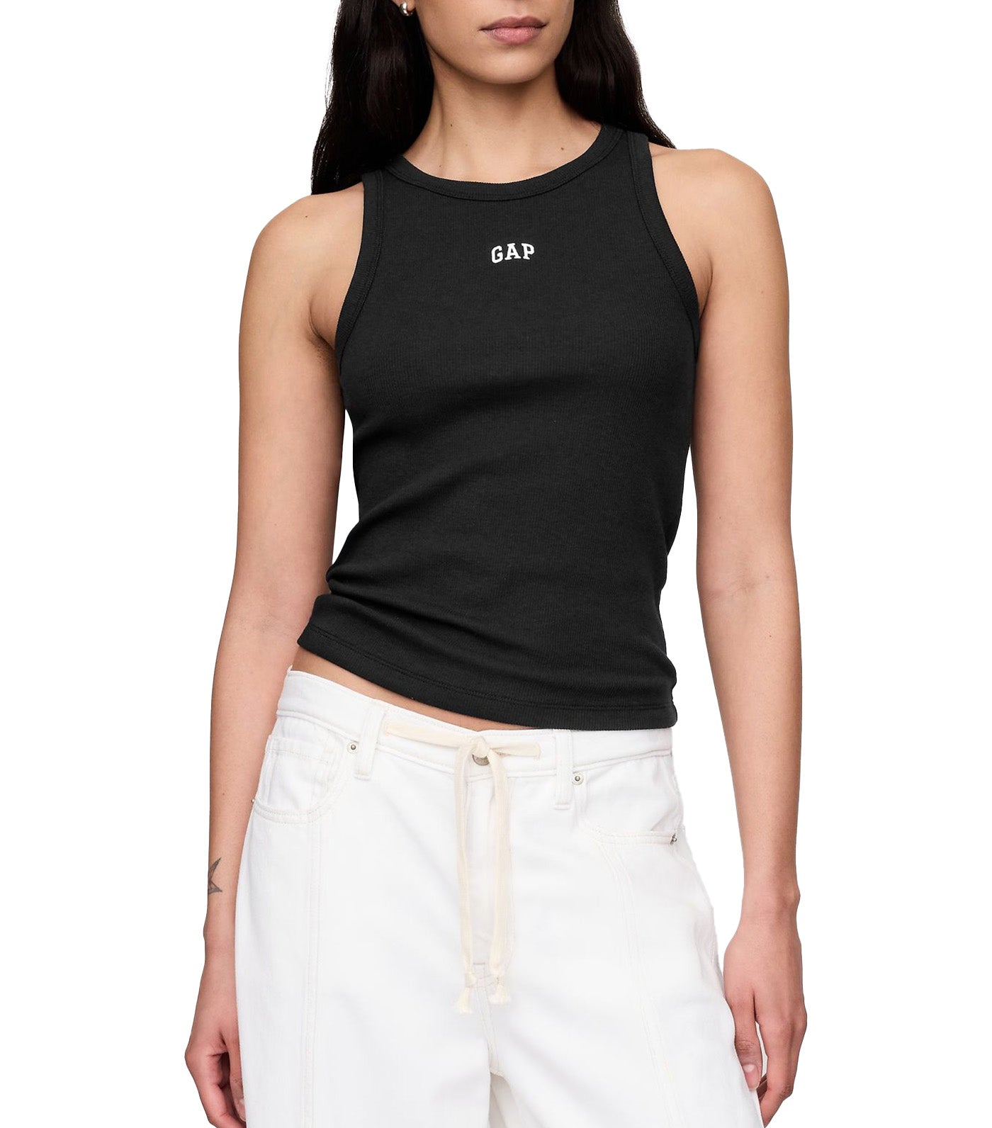 Modern Rib Logo Halter Top