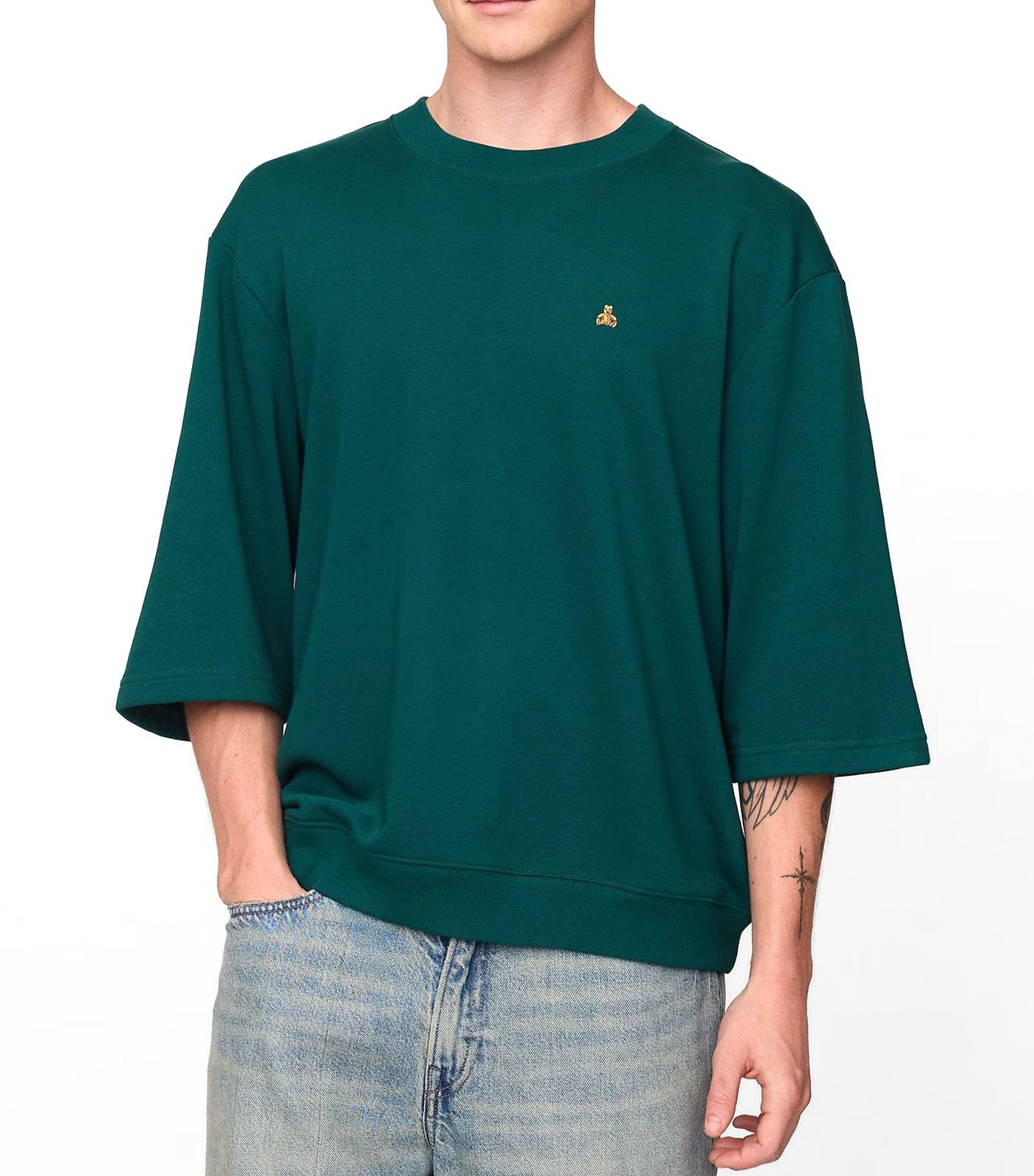 Oversized Terry Crewneck T-Shirt