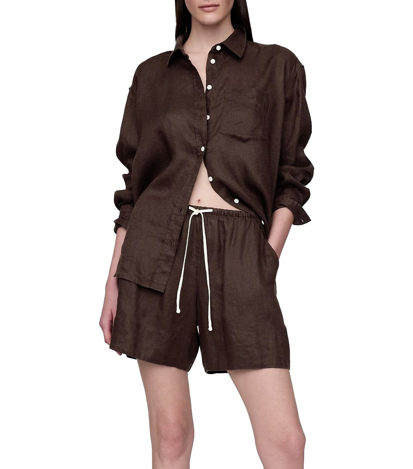 100% Linen Easy Shorts