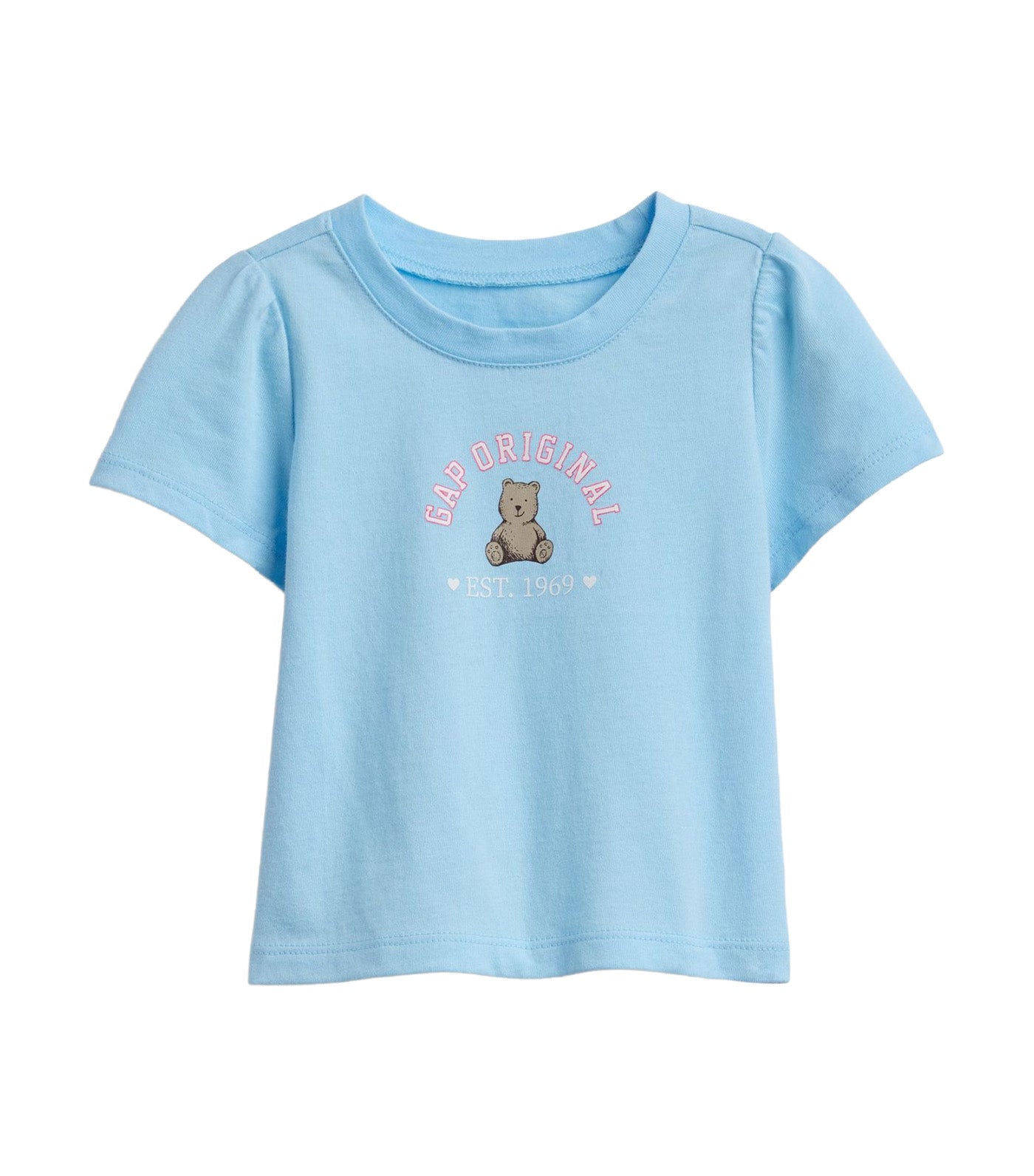 Gap Kids Baby and Toddler Brannan Bear Gap Logo T-Shirt Chlorine Blue