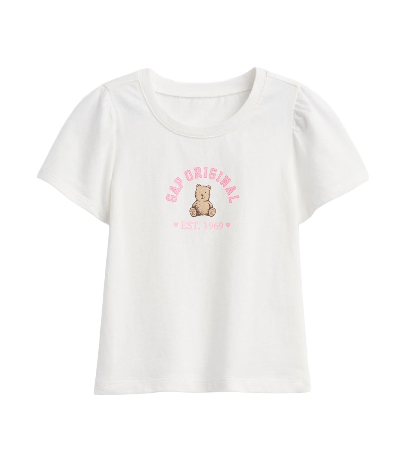Gap Kids Baby and Toddler Brannan Bear Gap Logo T-Shirt New Off White