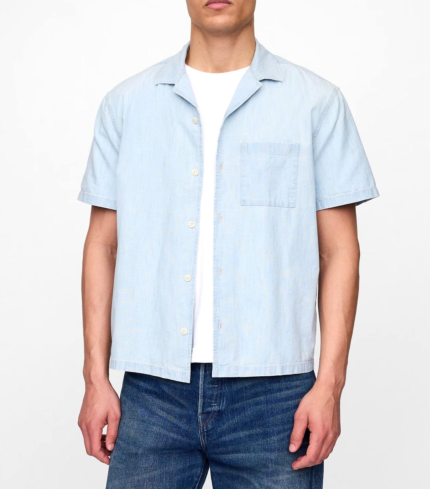 GAP Relaxed Denim Shirt Light Wash