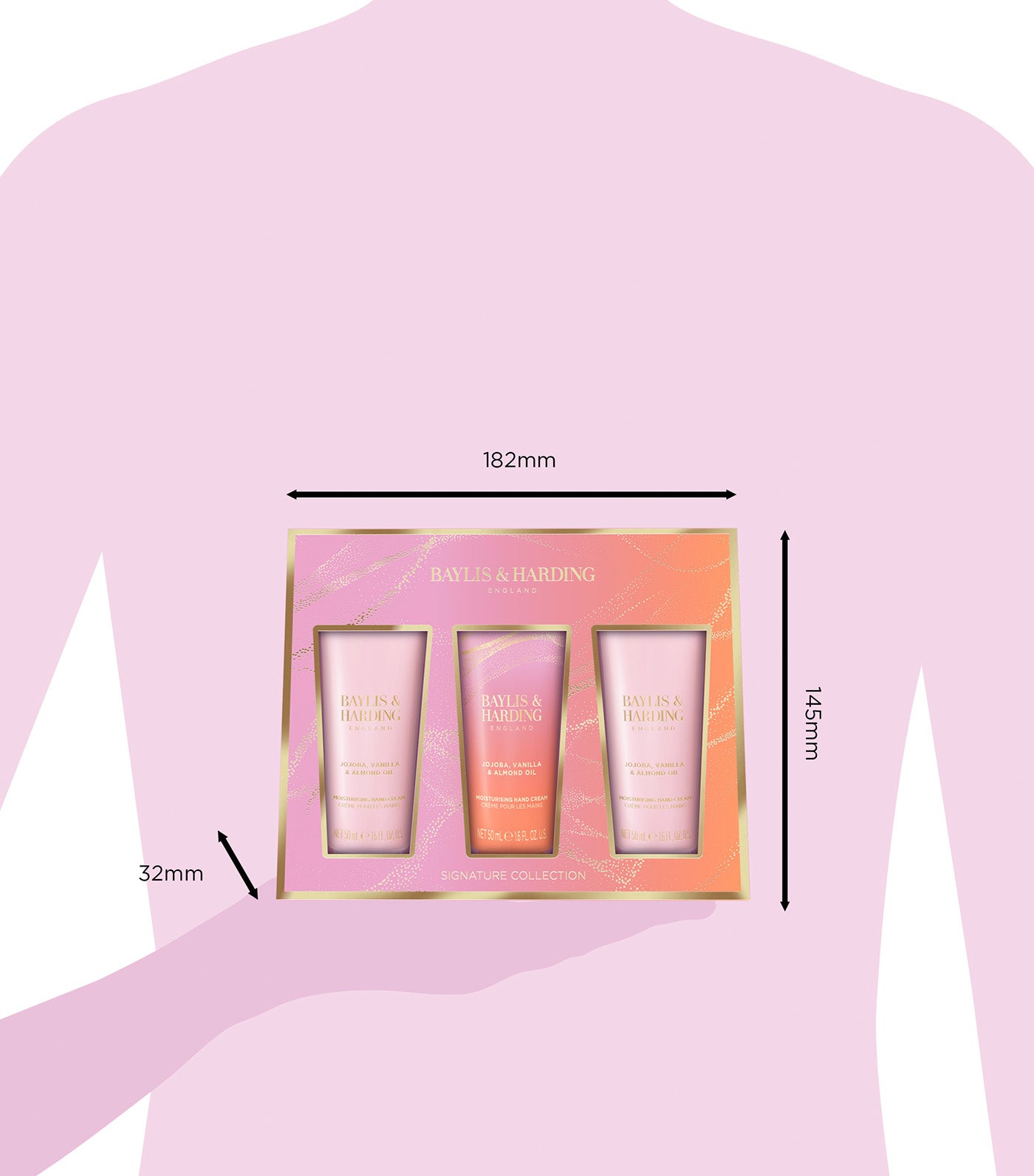 Jojoba, Vanilla & Almond Oil Luxury Hand Treats Gift Set