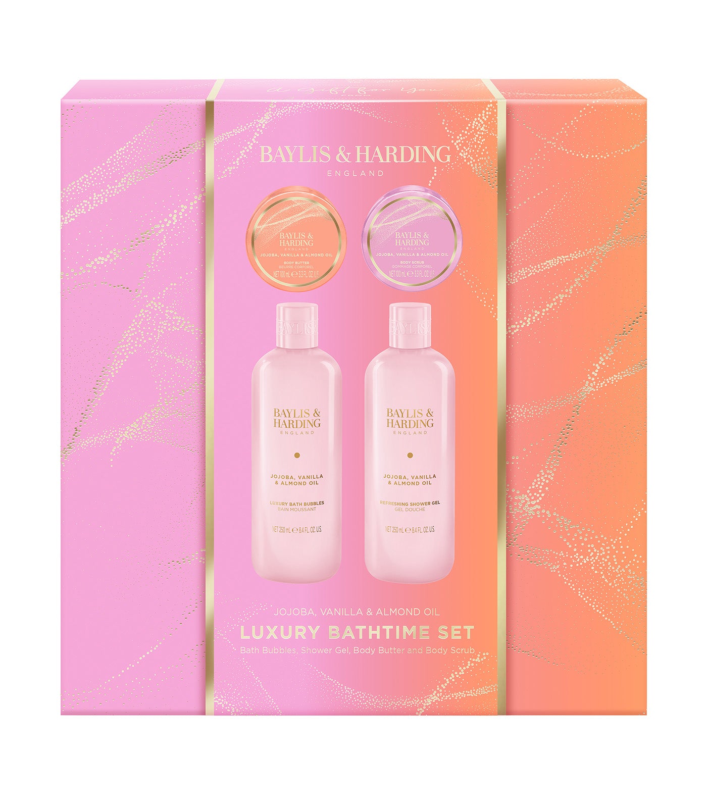 Jojoba, Vanilla and Almond Oil Indulgent Body Pamper Gift Set