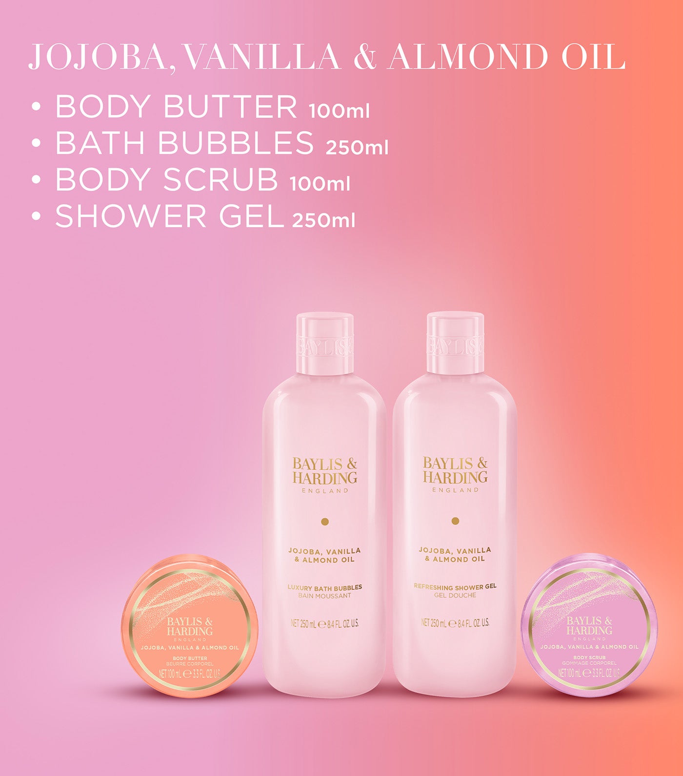 Jojoba, Vanilla and Almond Oil Indulgent Body Pamper Gift Set