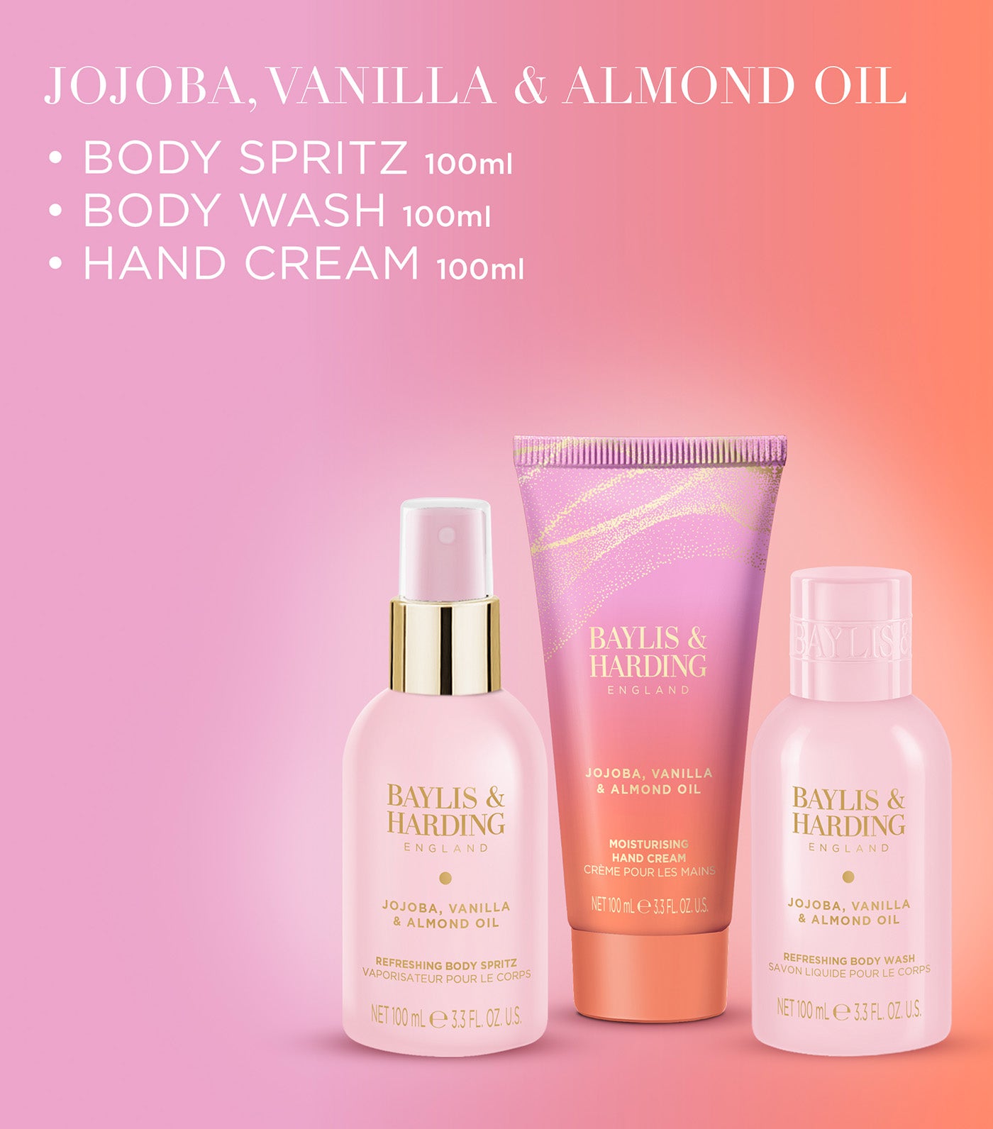 Jojoba, Vanilla and Almond Oil Luxury Wash Bag Gift Set