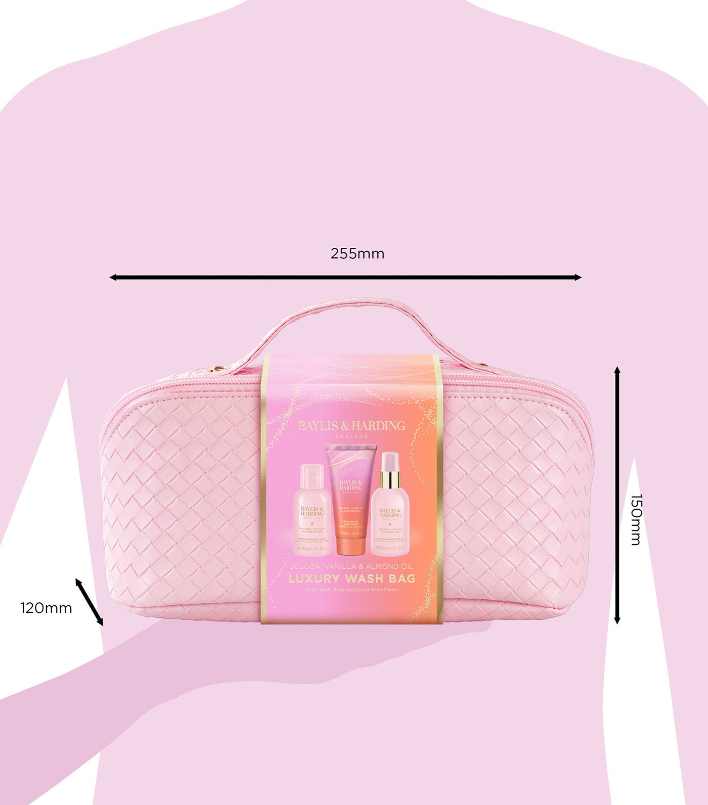 Jojoba, Vanilla and Almond Oil Luxury Wash Bag Gift Set