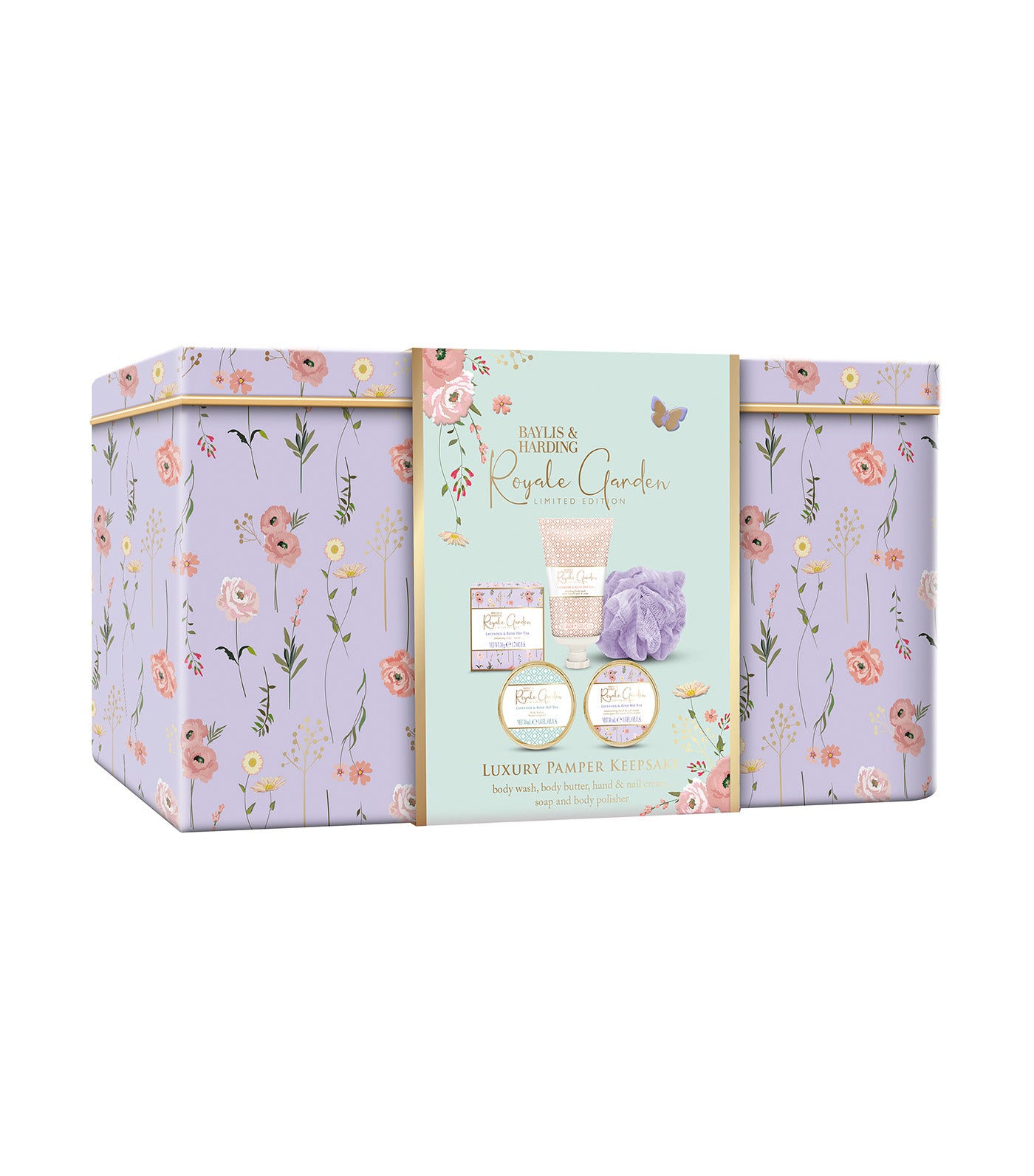 Royale Garden Luxury Pamper Keepsake Tin Gift Set