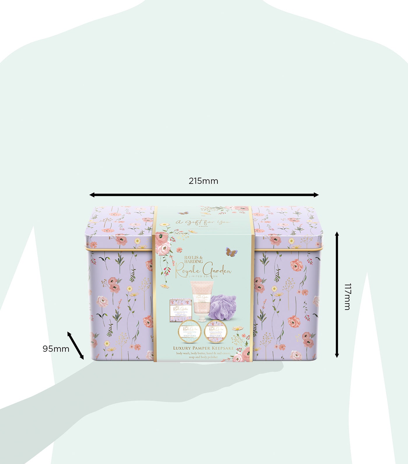 Royale Garden Luxury Pamper Keepsake Tin Gift Set