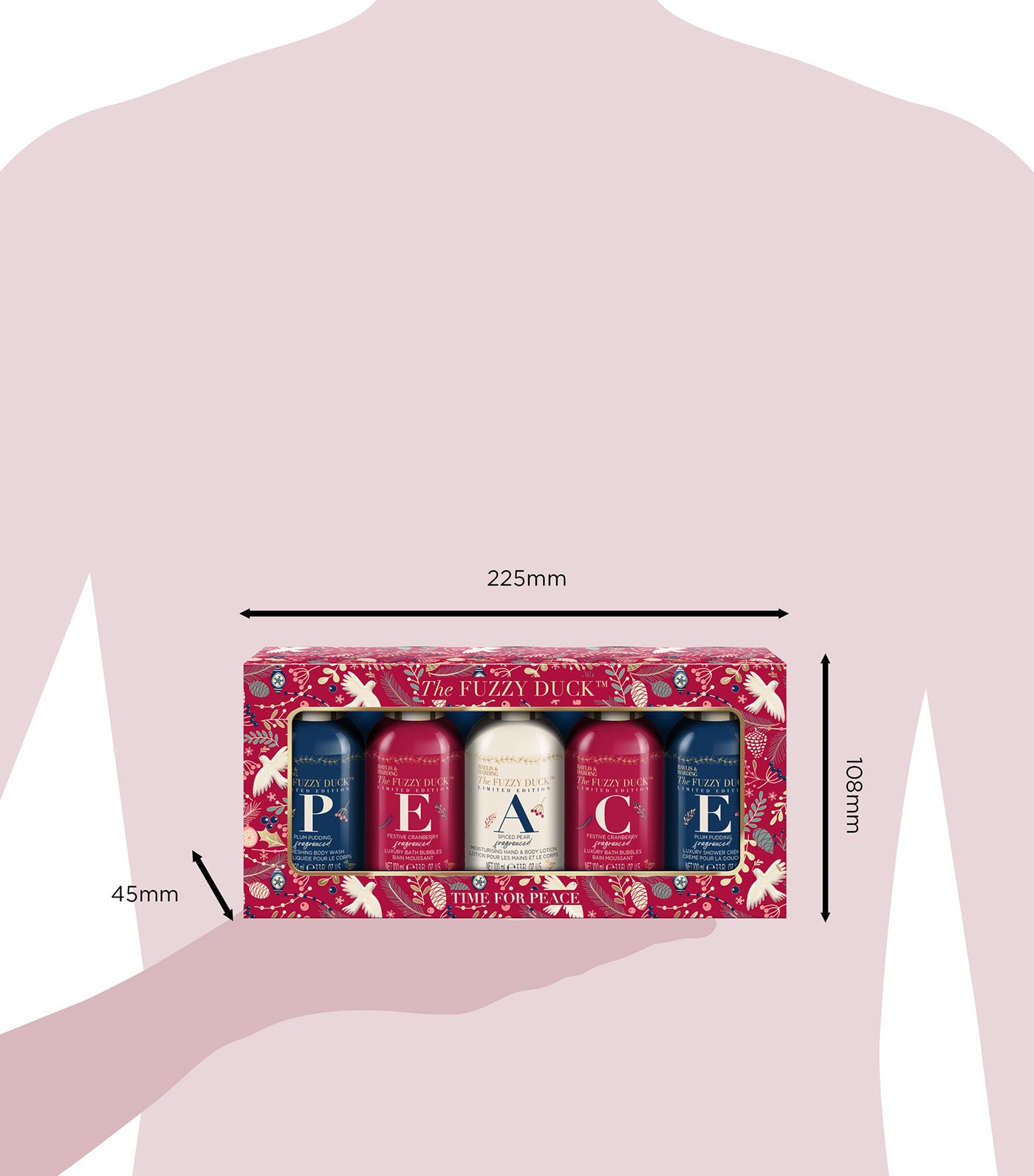 The Fuzzy Duck Winter Wonderland Time For Peace Gift Set