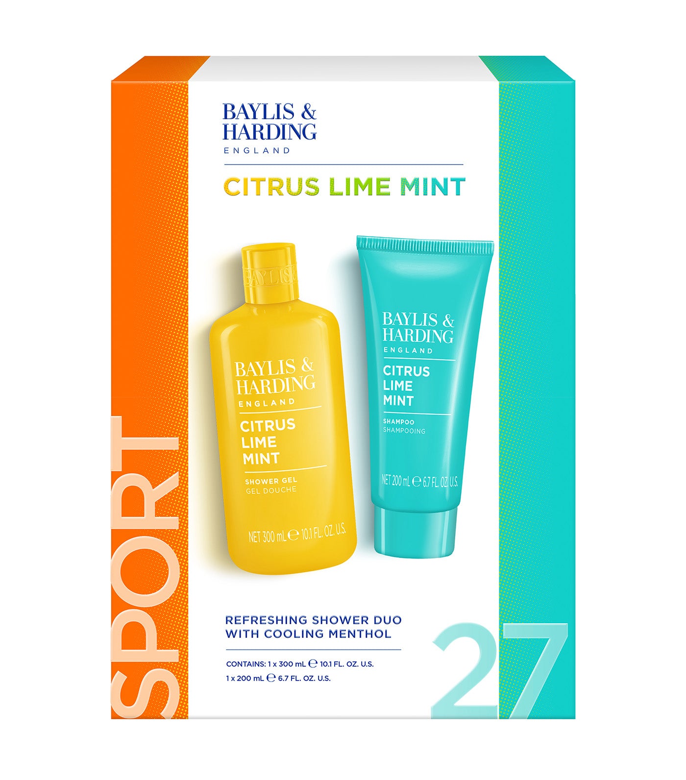 Citrus, Lime & Mint Men's Refreshing Shower Duo Gift Set