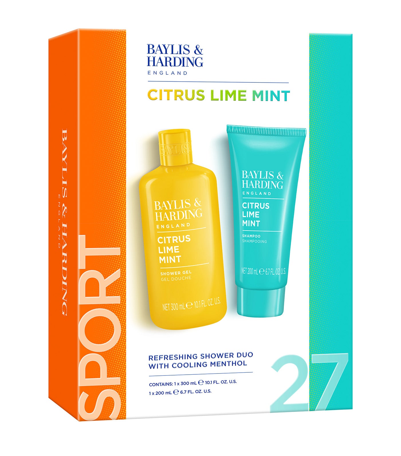 Citrus, Lime & Mint Men's Refreshing Shower Duo Gift Set