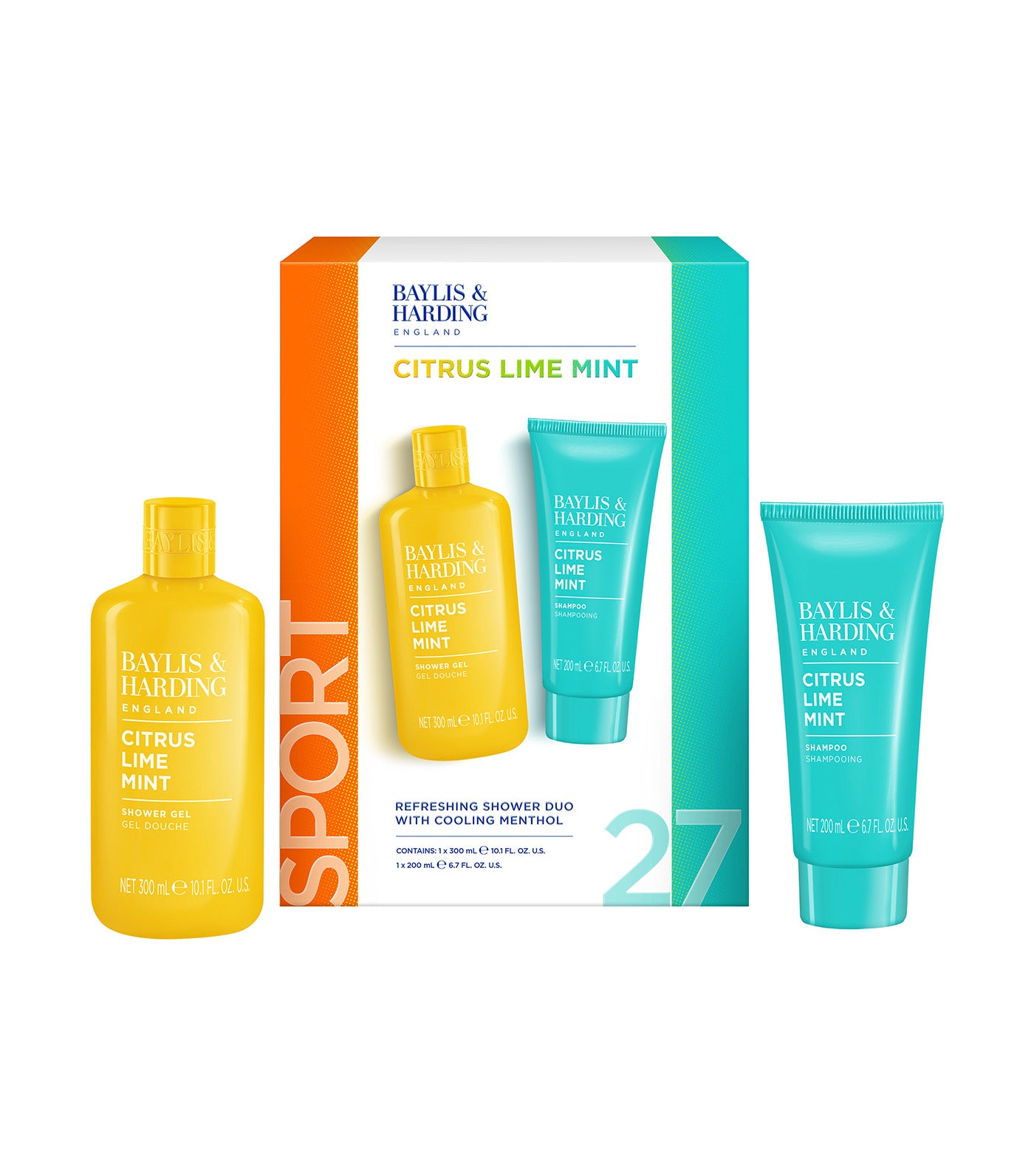 Citrus, Lime & Mint Men's Refreshing Shower Duo Gift Set