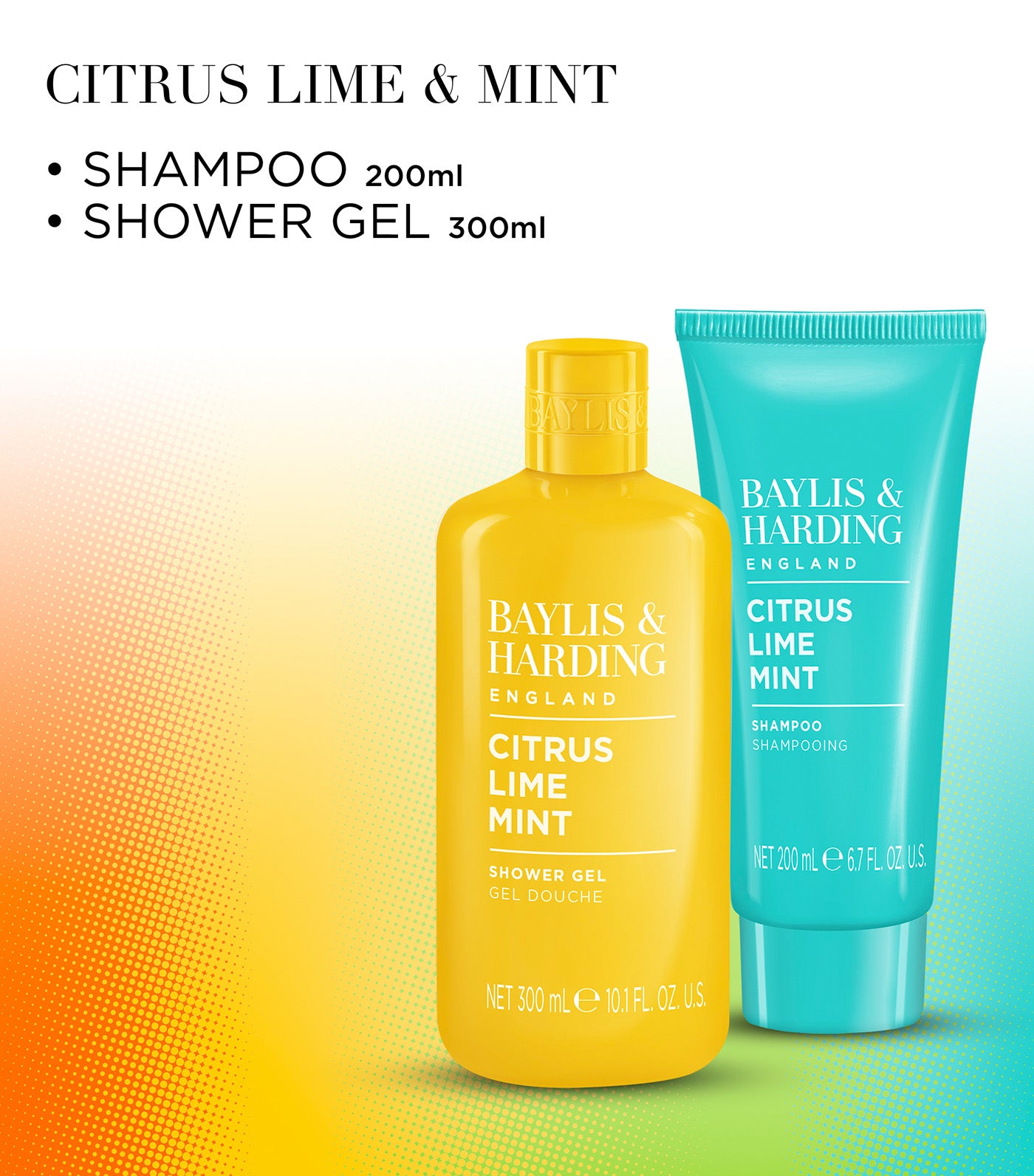 Citrus, Lime & Mint Men's Refreshing Shower Duo Gift Set