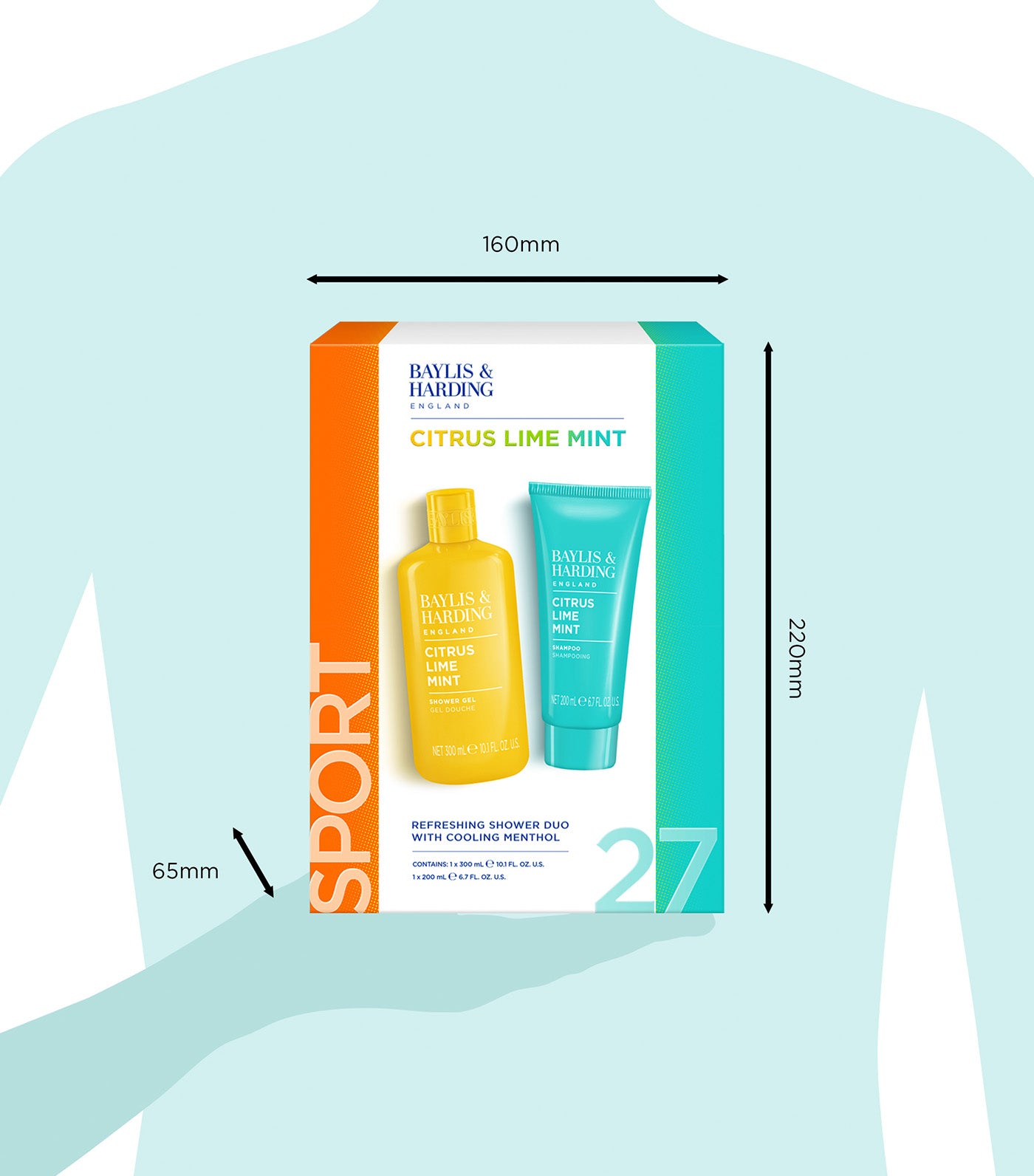 Citrus, Lime & Mint Men's Refreshing Shower Duo Gift Set