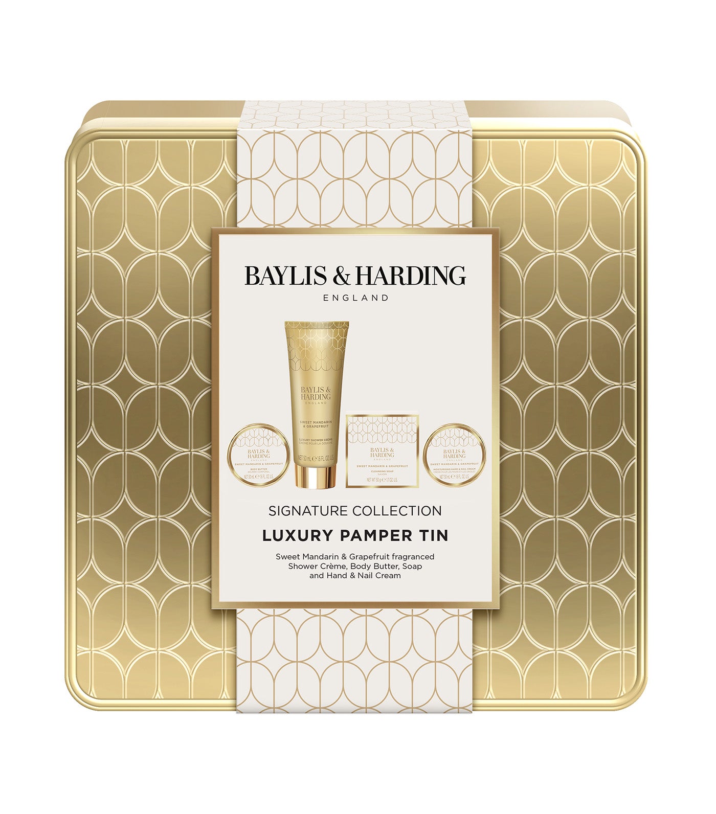 Sweet Mandarin & Grapefruit Luxury Pamper Tin Gift Set