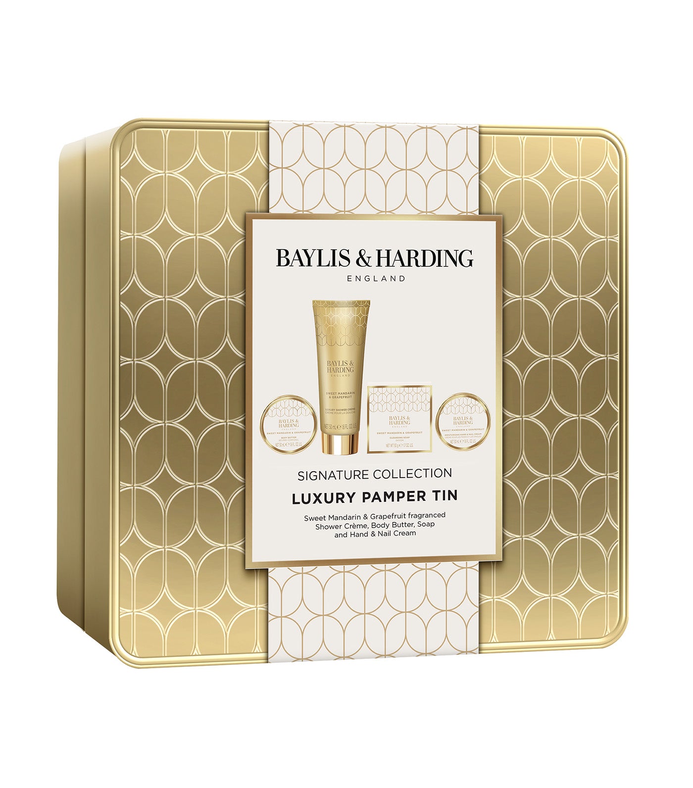 Sweet Mandarin & Grapefruit Luxury Pamper Tin Gift Set