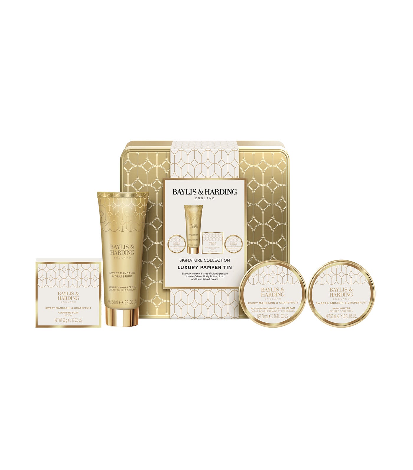 Sweet Mandarin & Grapefruit Luxury Pamper Tin Gift Set