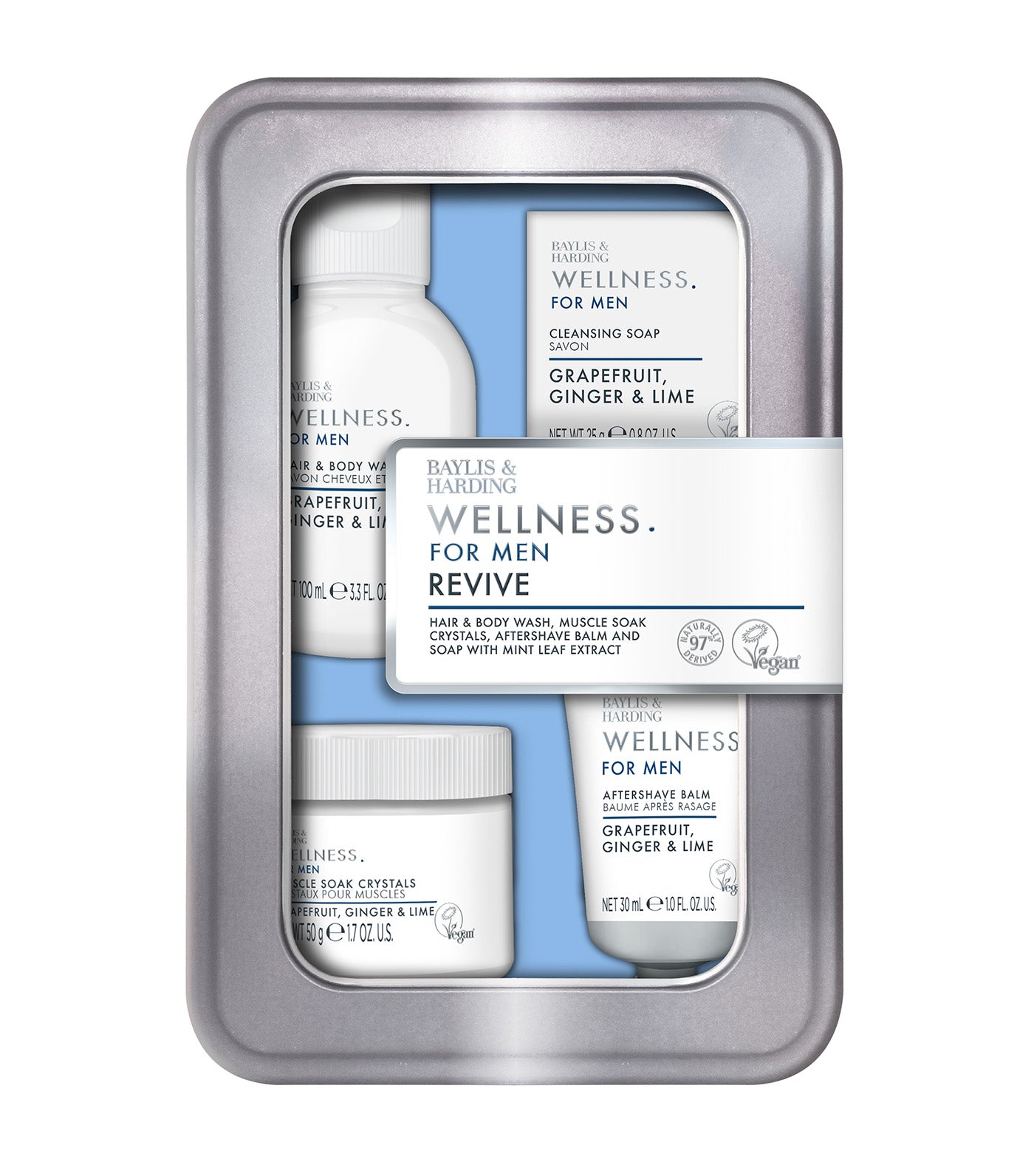 Wellness For Men His Essential Wellbeing Tin Gift Set