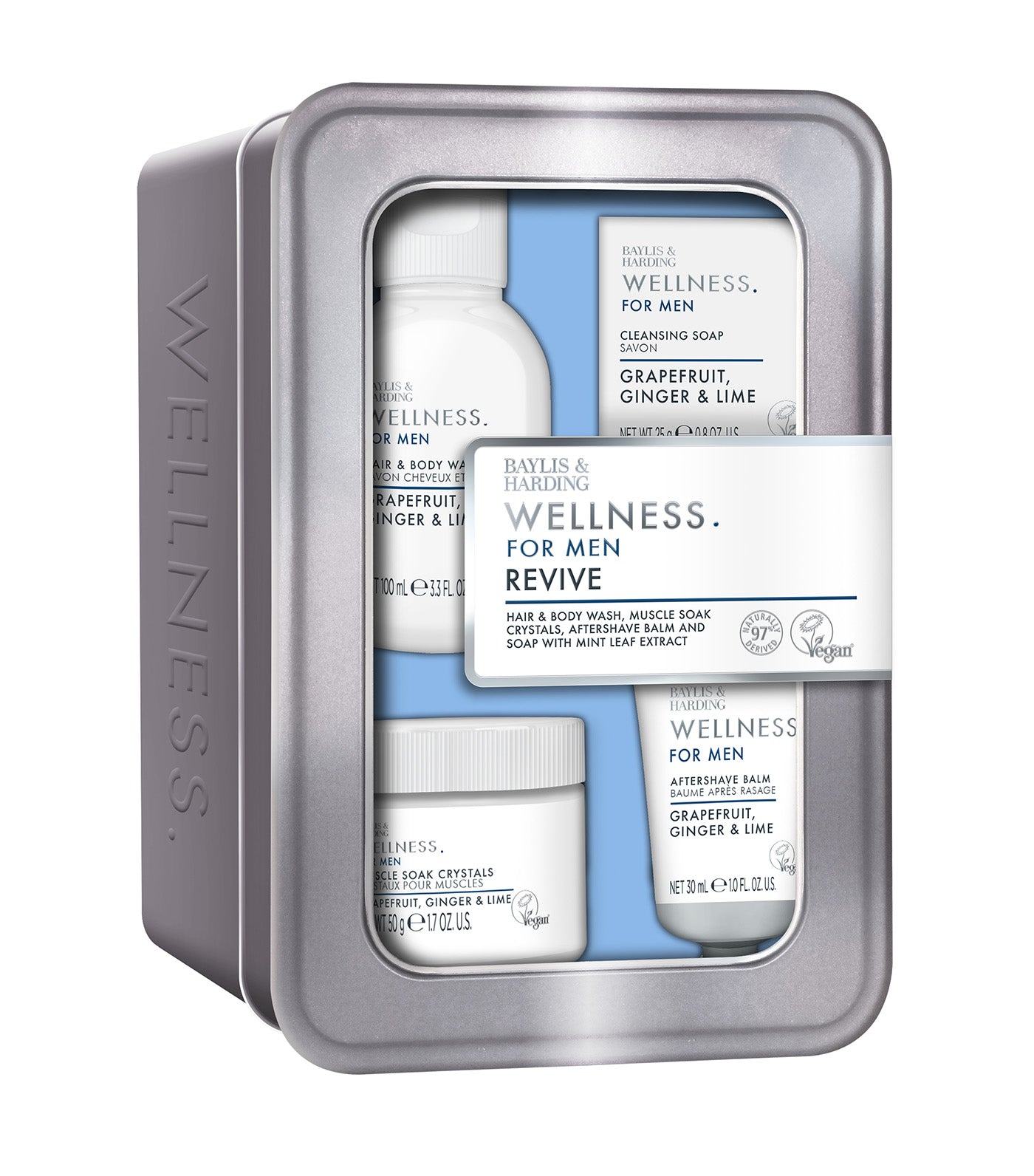 Wellness For Men His Essential Wellbeing Tin Gift Set