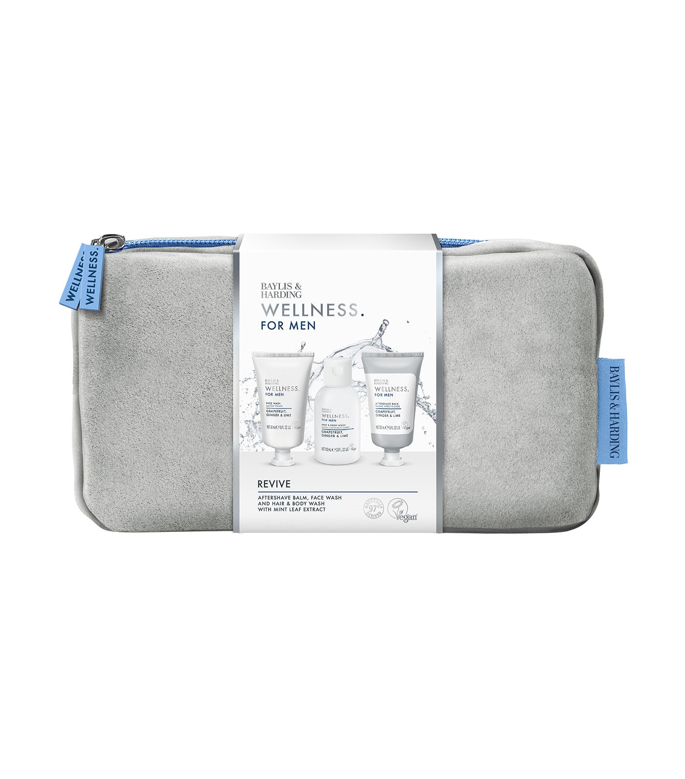 Wellness For Men Revived & Ready Wash Bag Gift Set