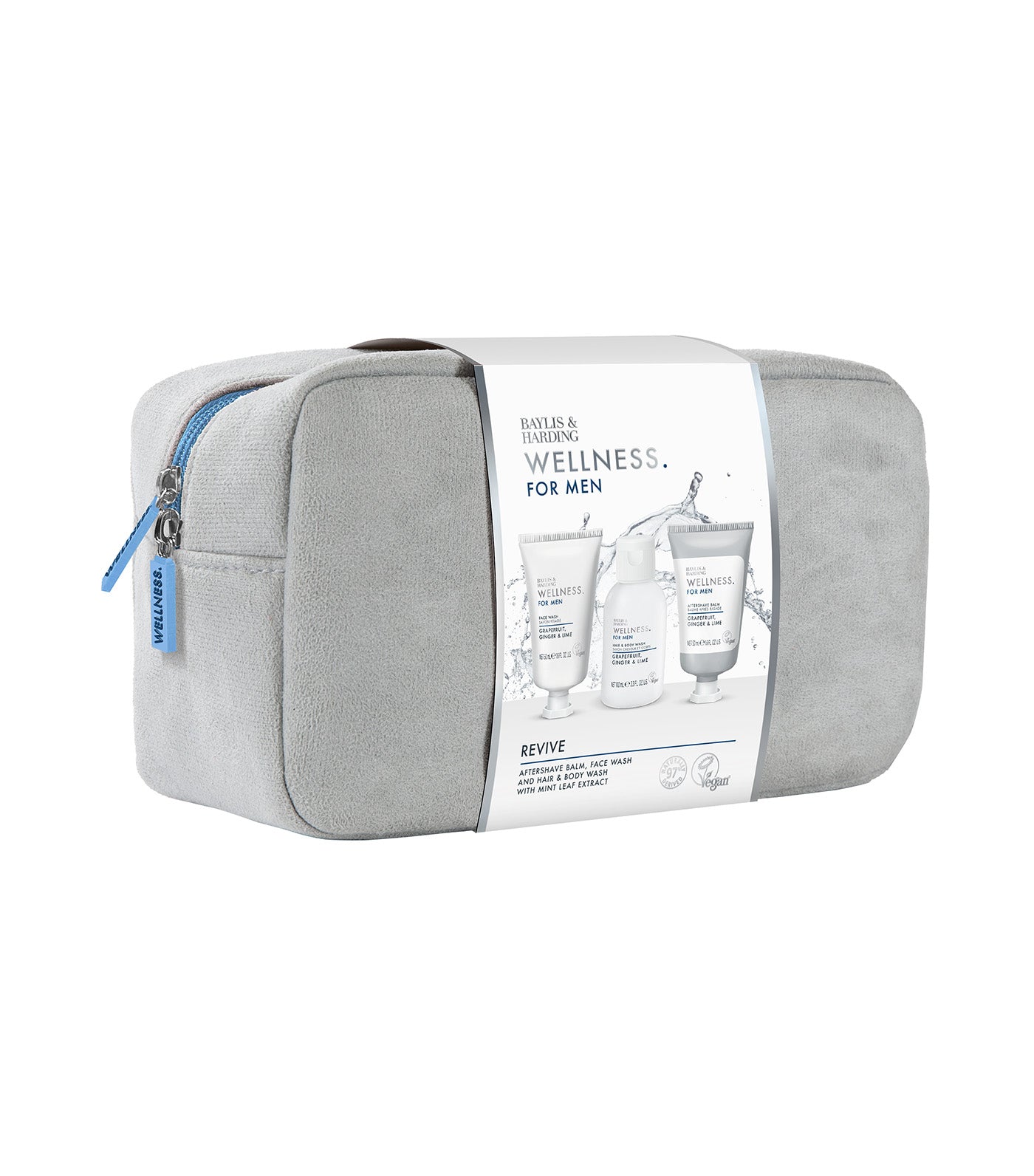 Wellness For Men Revived & Ready Wash Bag Gift Set