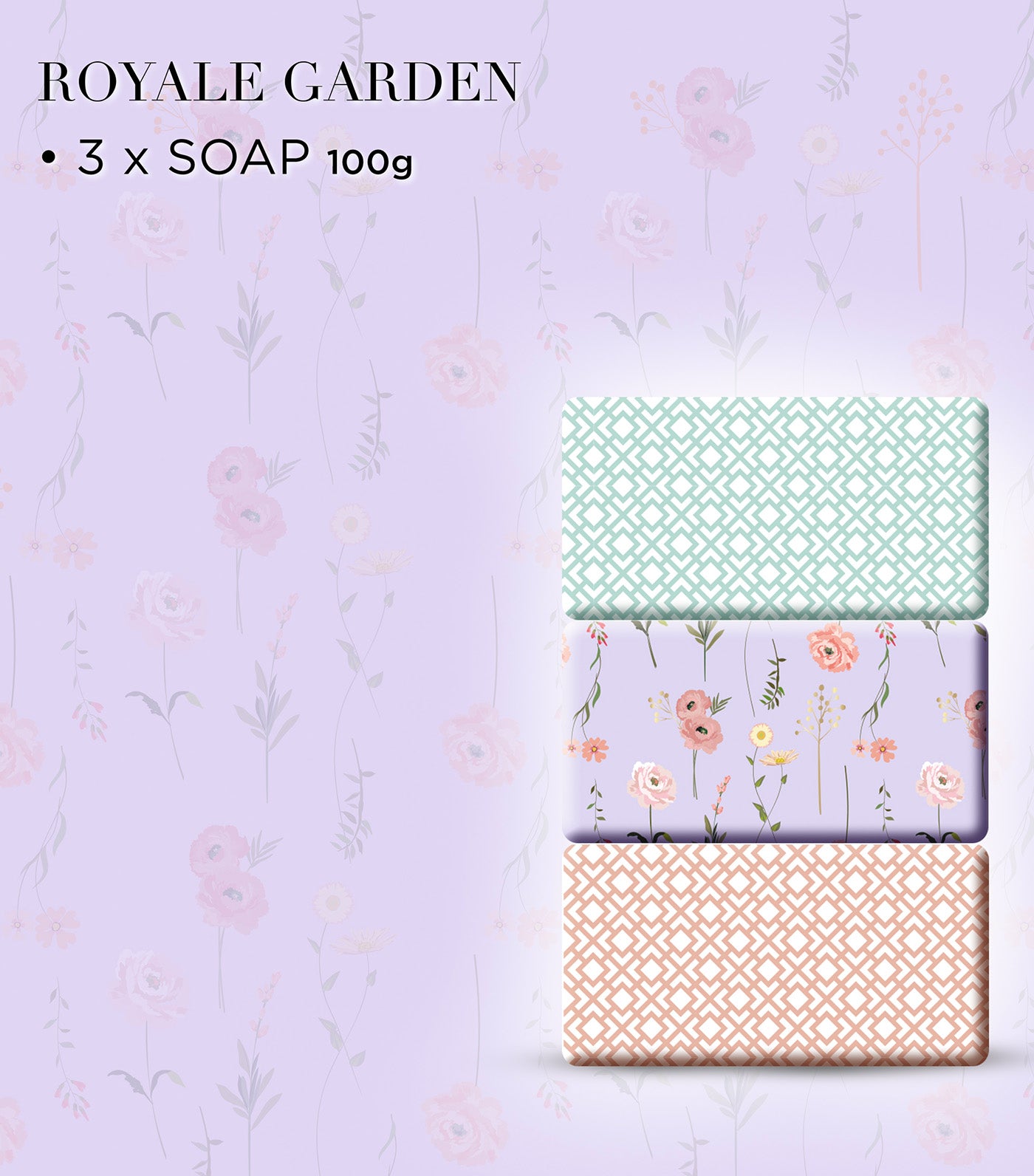 Royale Garden Luxury Wrapped Soaps Gift Set