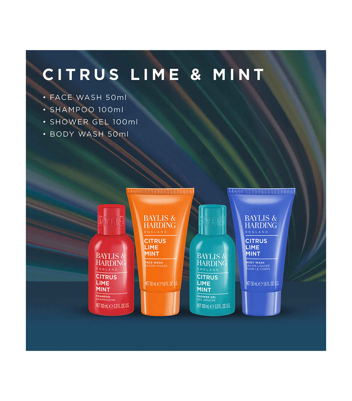 Citrus, Lime & Mint Mens Refreshing Travel Essentials Gift Set