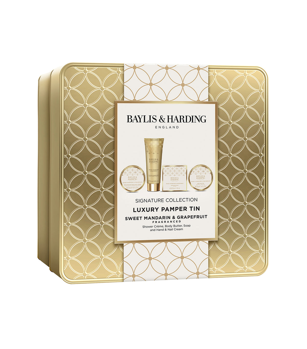 Sweet Mandarin and Grapefruit Luxury Pamper Tin Gift Set