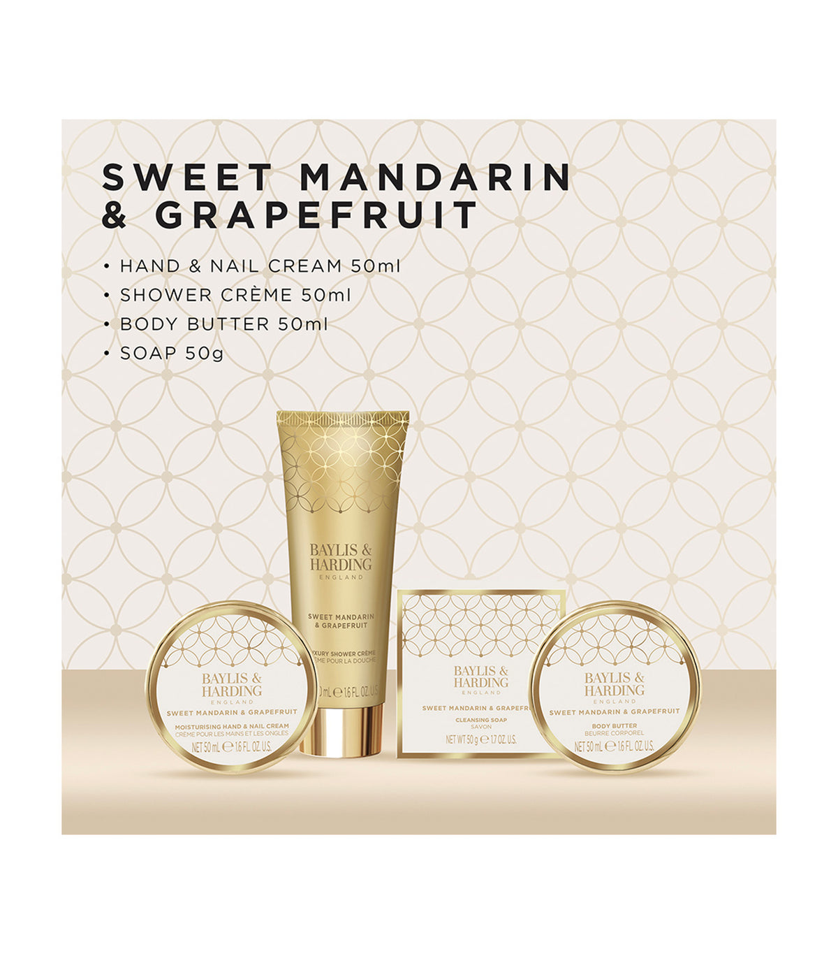 Sweet Mandarin and Grapefruit Luxury Pamper Tin Gift Set
