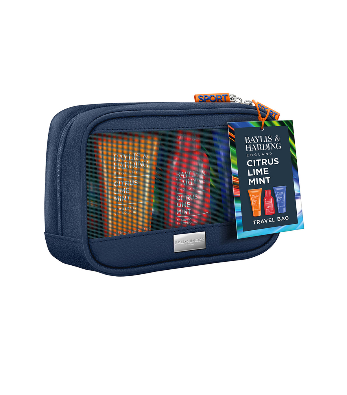 Citrus, Lime & Mint Mens Travel Bag Gift Set