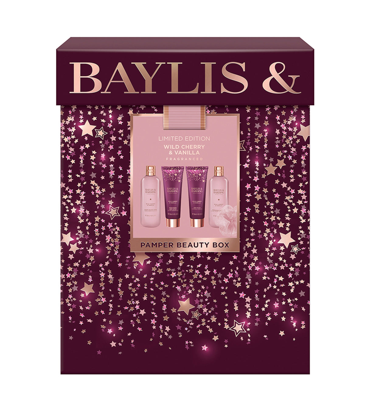 Wild Cherry & Vanilla Luxury Pamper Beauty Box Gift Set