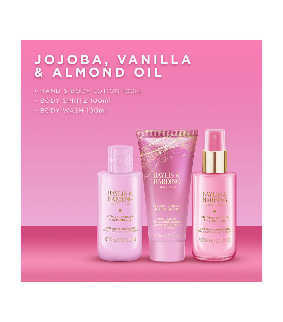 Jojoba, Vanilla & Almond Oil Luxury Vanity Gift Set