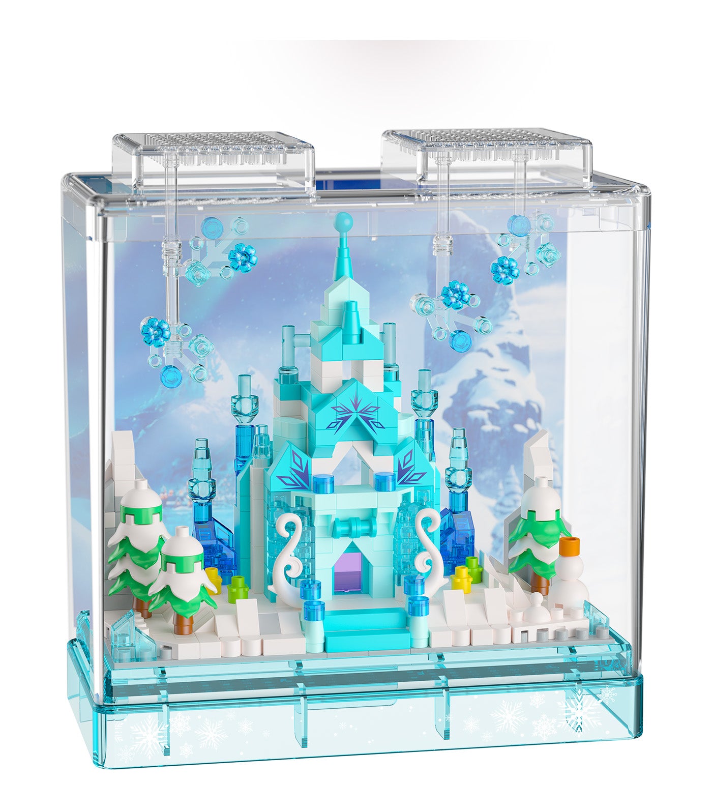 381-Piece Castle Ice and Snow Kids Building Bricks Toy