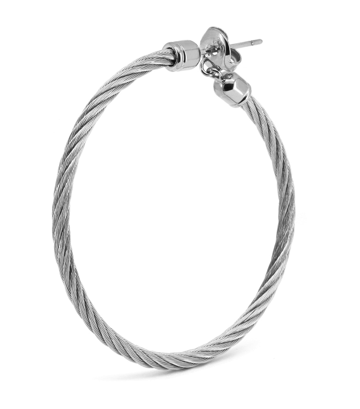 Celtic Classic Hoop Earrings Silver