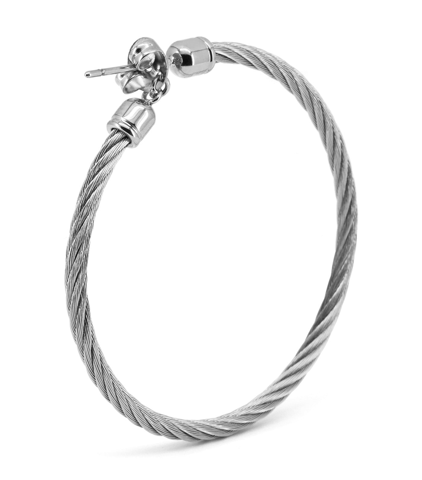 Celtic Classic Hoop Earrings Silver