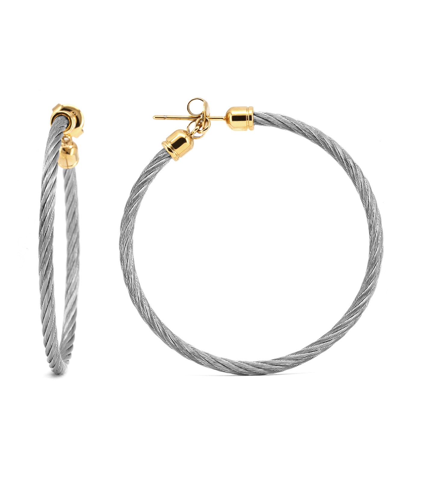 Celtic Classic Hoop Earrings Yellow Gold