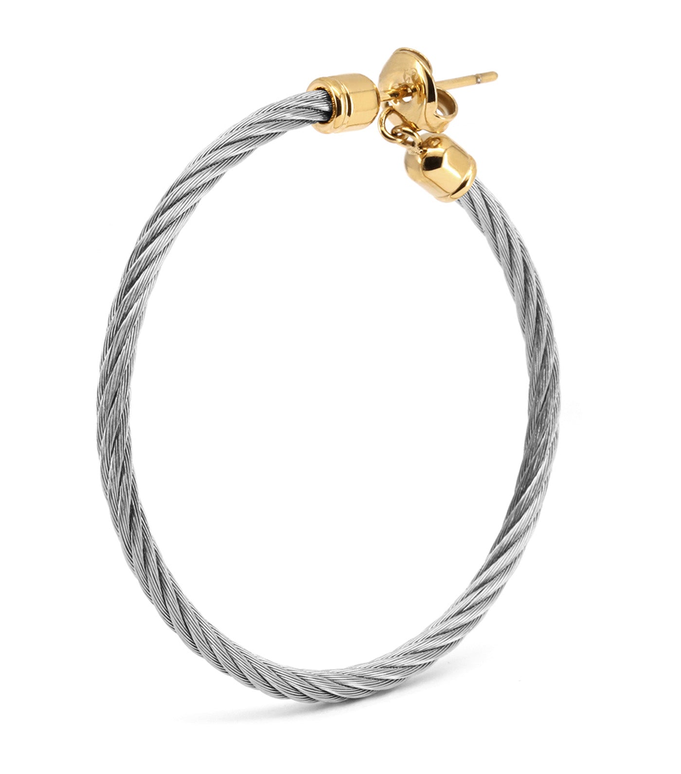 Celtic Classic Hoop Earrings Yellow Gold