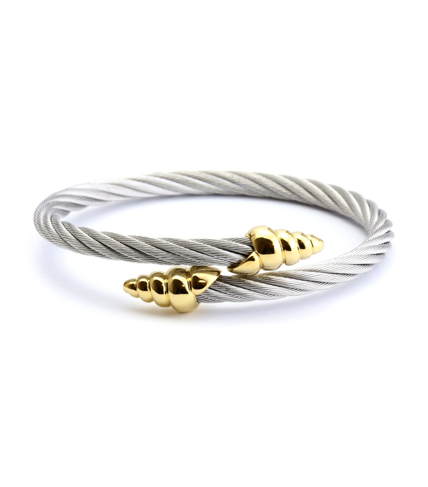 Celtic Coquille Bangle Yellow Gold