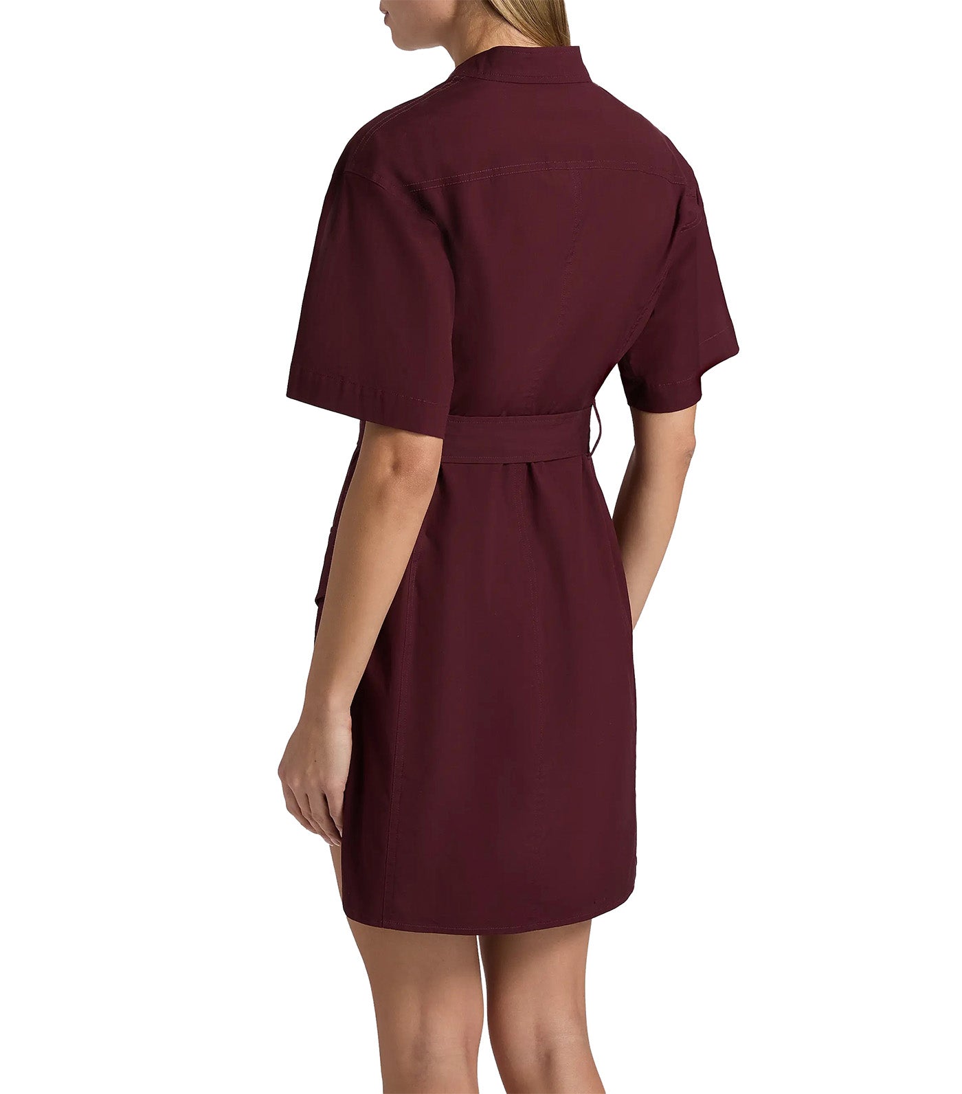 Quinn Mini-Shirtdress Plum