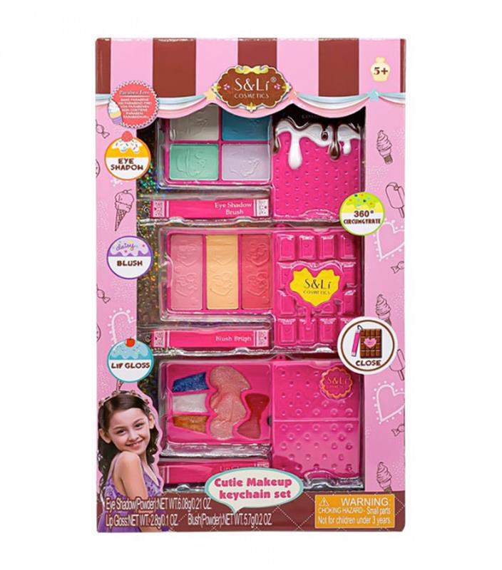 3in1 Cutie Makeup Keychain Set