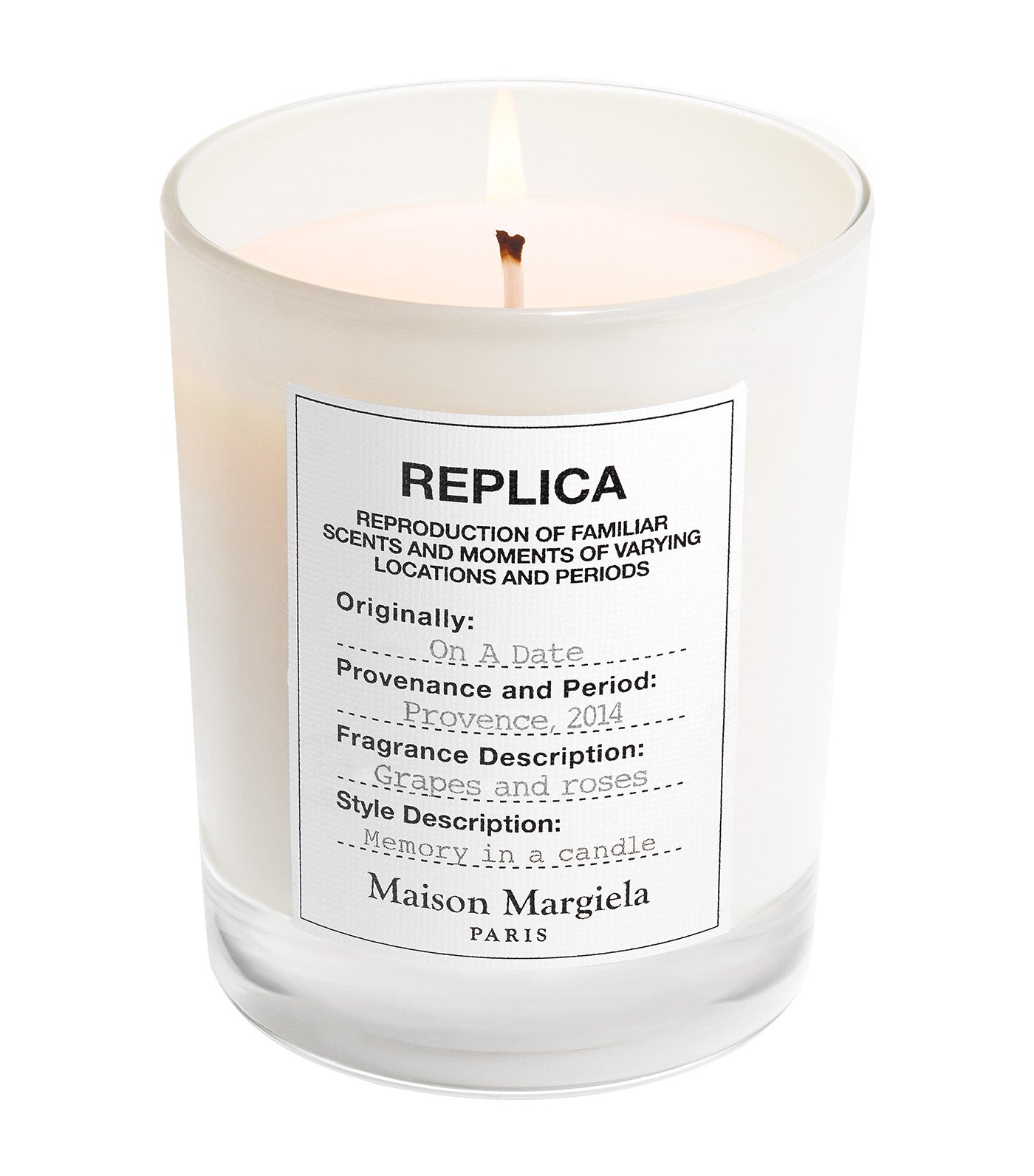Replica On A Date Candle