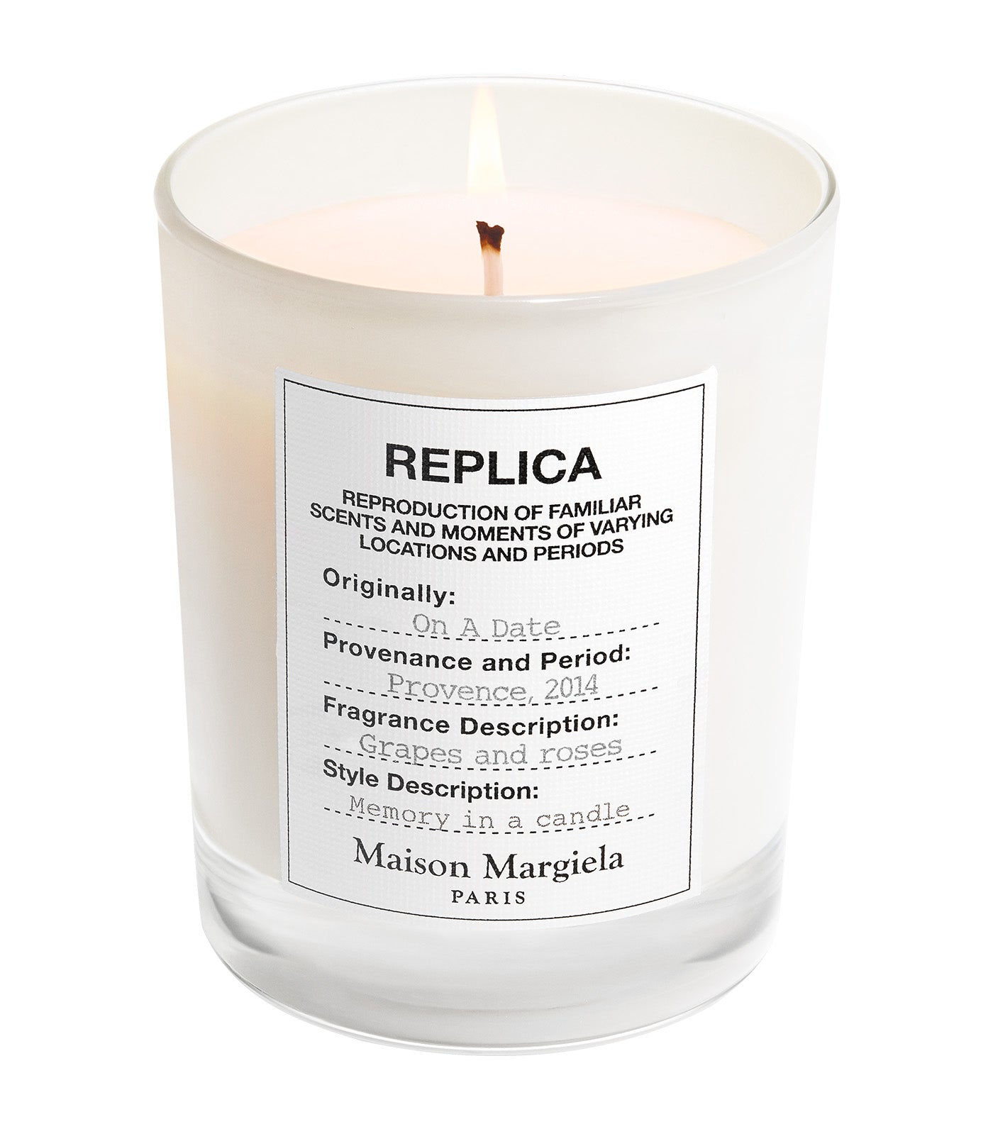 Replica On A Date Candle